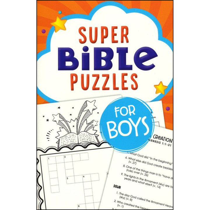 Super Bible Puzzles For Boys (Paperback)