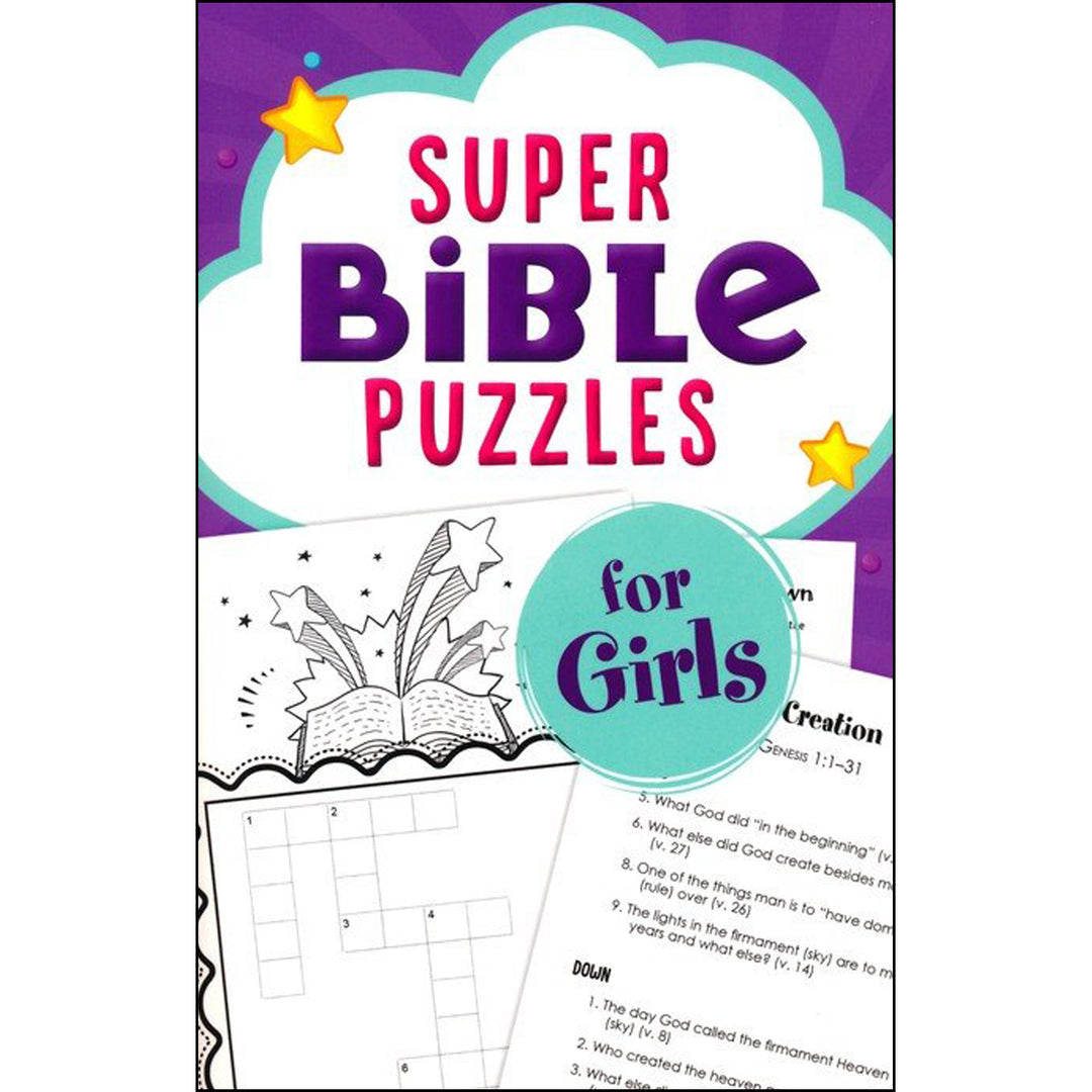 Super Bible Puzzles For Girls (Paperback)