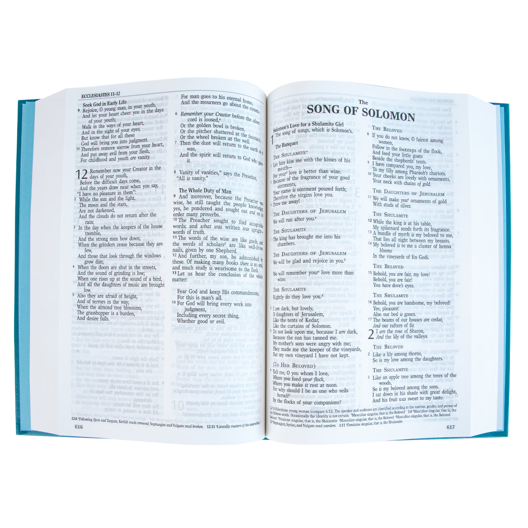 NKJV Teal Hardcover Bible