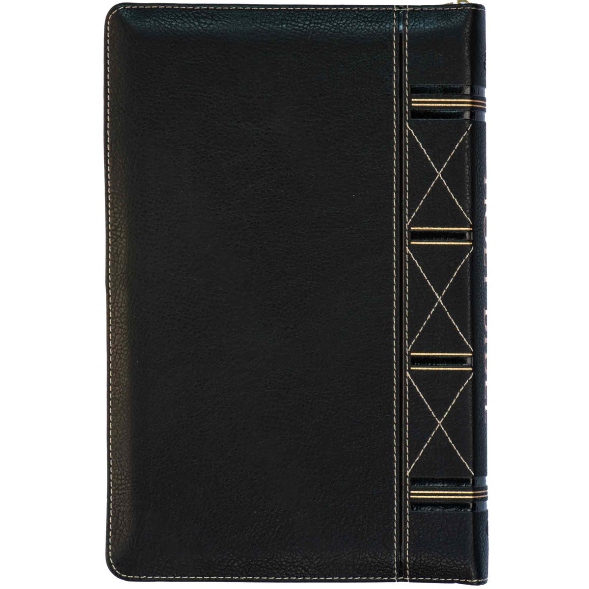 ESV Black Faux Leather Standard Bible Thumb Indexed With Zip – CUM