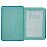 NLT Teal Faux Leather Flexcover Compact Bible