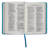 NLT Teal Faux Leather Flexcover Compact Bible