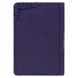 NLT Purple Faux Leather Flexcover Compact Bible
