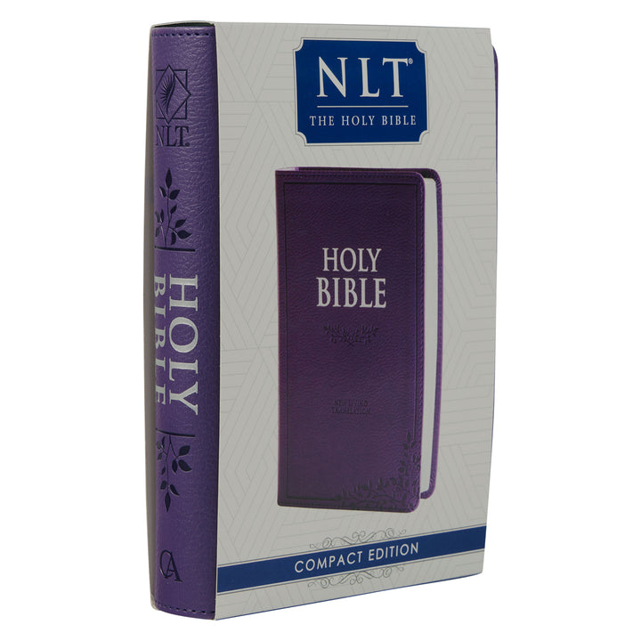 NLT Purple Faux Leather Flexcover Compact Bible