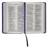 NLT Purple Faux Leather Flexcover Compact Bible