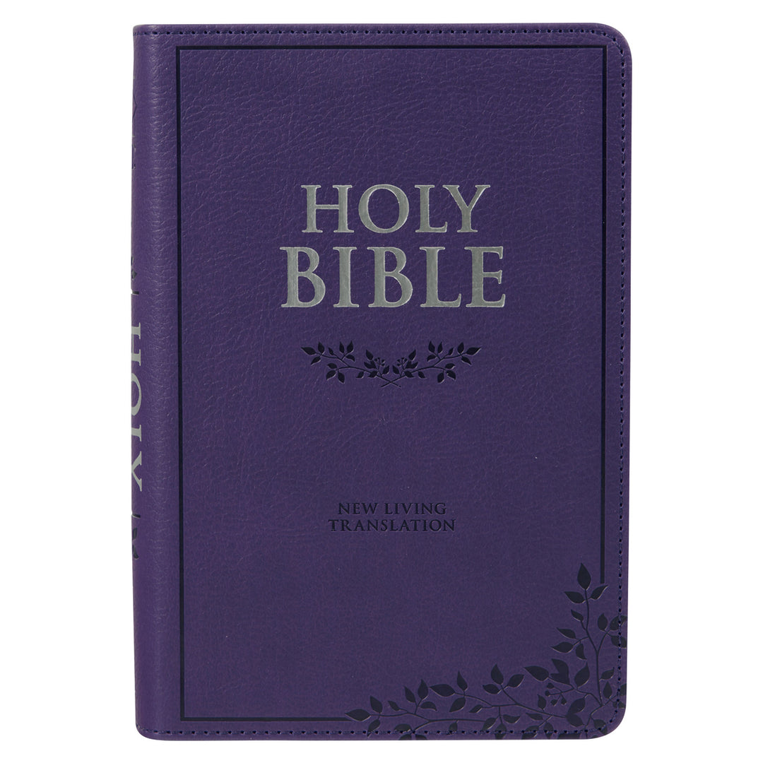 NLT Purple Faux Leather Flexcover Compact Bible