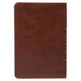 NLT Brown Faux Leather Flexcover Compact Bible