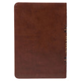NLT Brown Faux Leather Flexcover Compact Bible