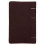 ESV Dark Brown Faux Leather Standard Bible Thumb Indexed With Zip
