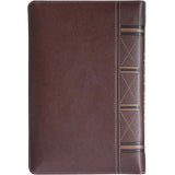 ESV Dark Brown Faux Leather Standard Bible Thumb Indexed With Zip