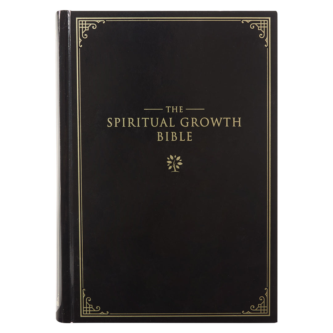 NLT The Spiritual Growth Bible Black Hardcover