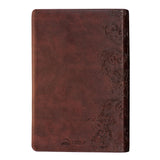 NKJV Brown Faux Leather Flexcover Bible With Grassroots Reflections Thumb-Indexed