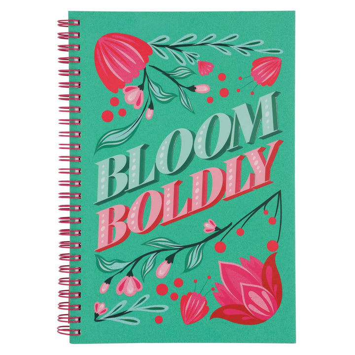 2025 Diary - Daily Planner - Inspirational - Bloom Boldly - Wirebound