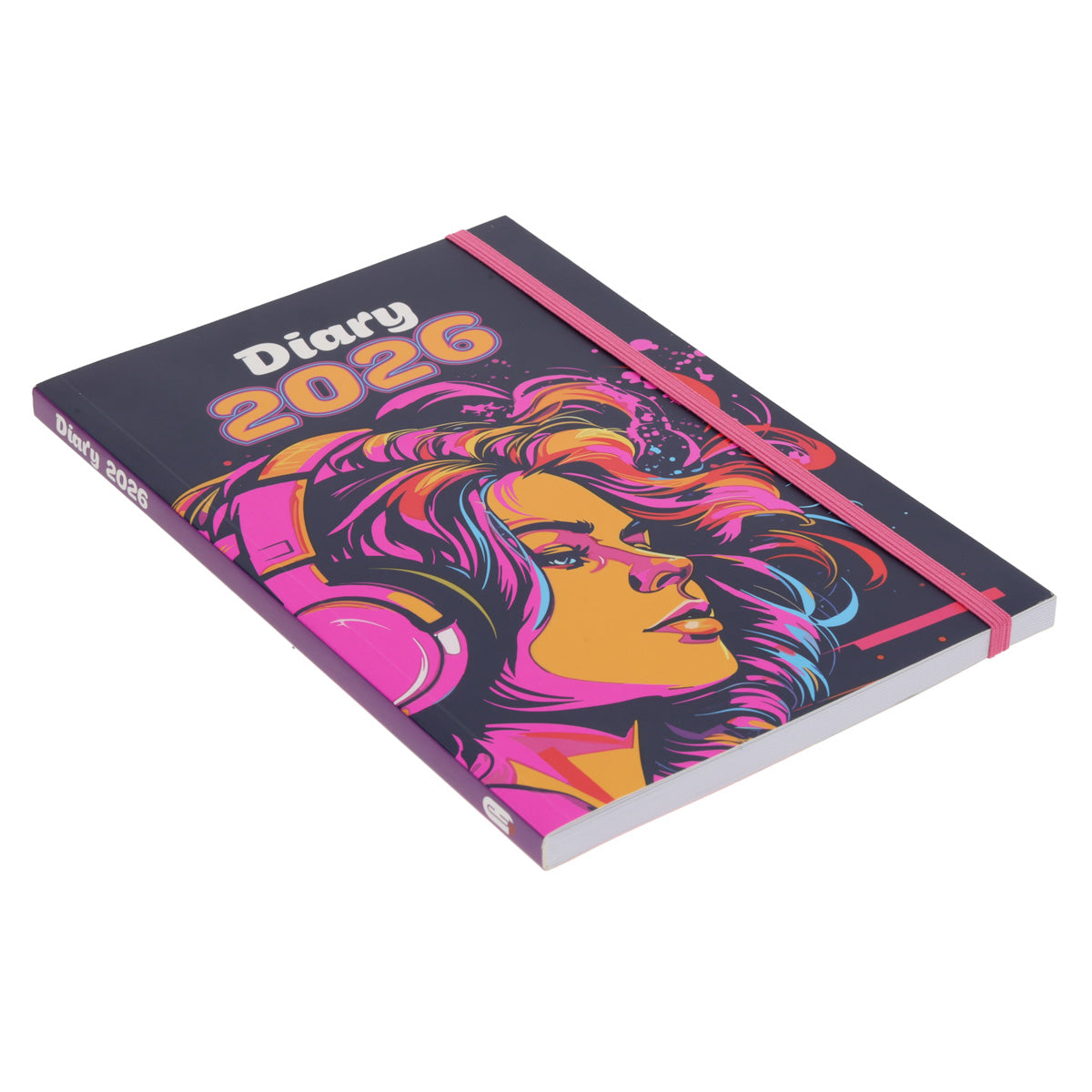 2026 A5 Diary - Daily Planner - Music Girl - Paperback