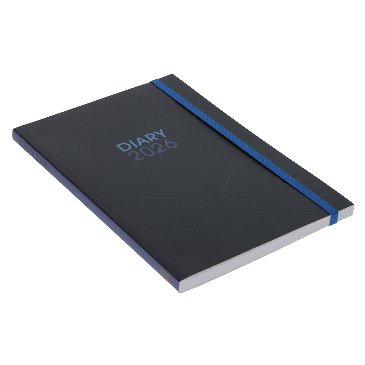 2026 A5 Diary - Daily Planner - Blue & Navy - Paperback