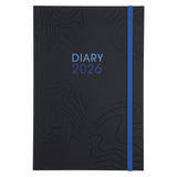 2026 A5 Diary - Daily Planner - Blue & Navy - Paperback