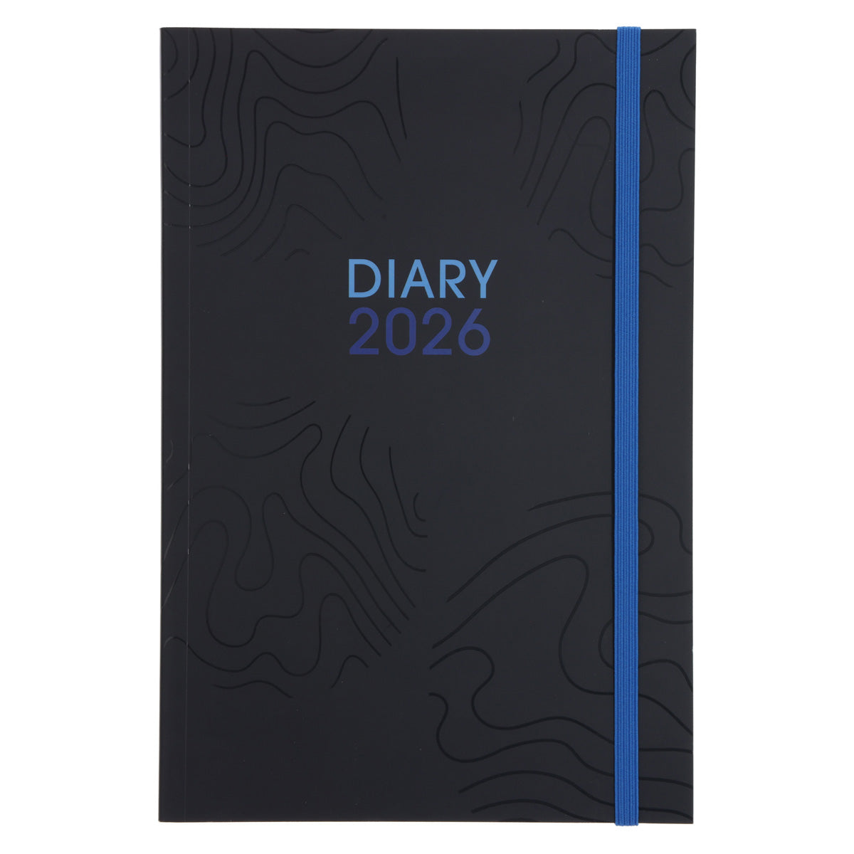 2026 A5 Diary - Daily Planner - Blue & Navy - Paperback