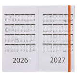 2026 Pocket Diary - Daily Planner - Teal and Orange - Paperback