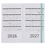 2026 Pocket Diary - Daily Planner - Black and Green - Paperback
