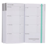 2026 Pocket Diary - Daily Planner - Black and Green - Paperback