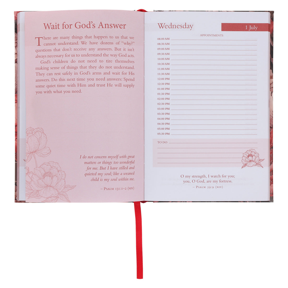 2026 Nina Smit Diary - Daily Planner for Women - Floral - Hardcover