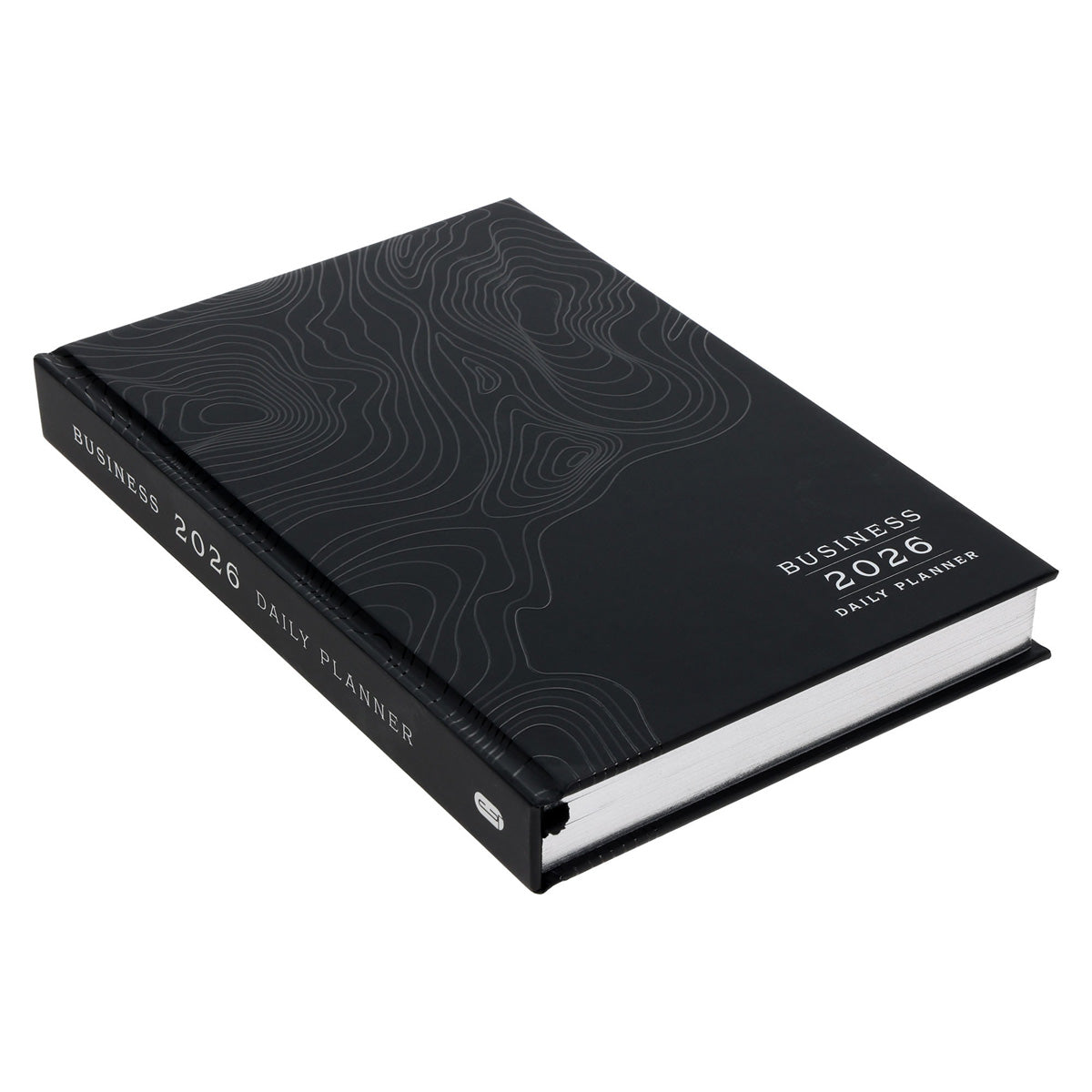 2026 A5 Business Diary - Daily Planner - Contour Lines - Hardcover