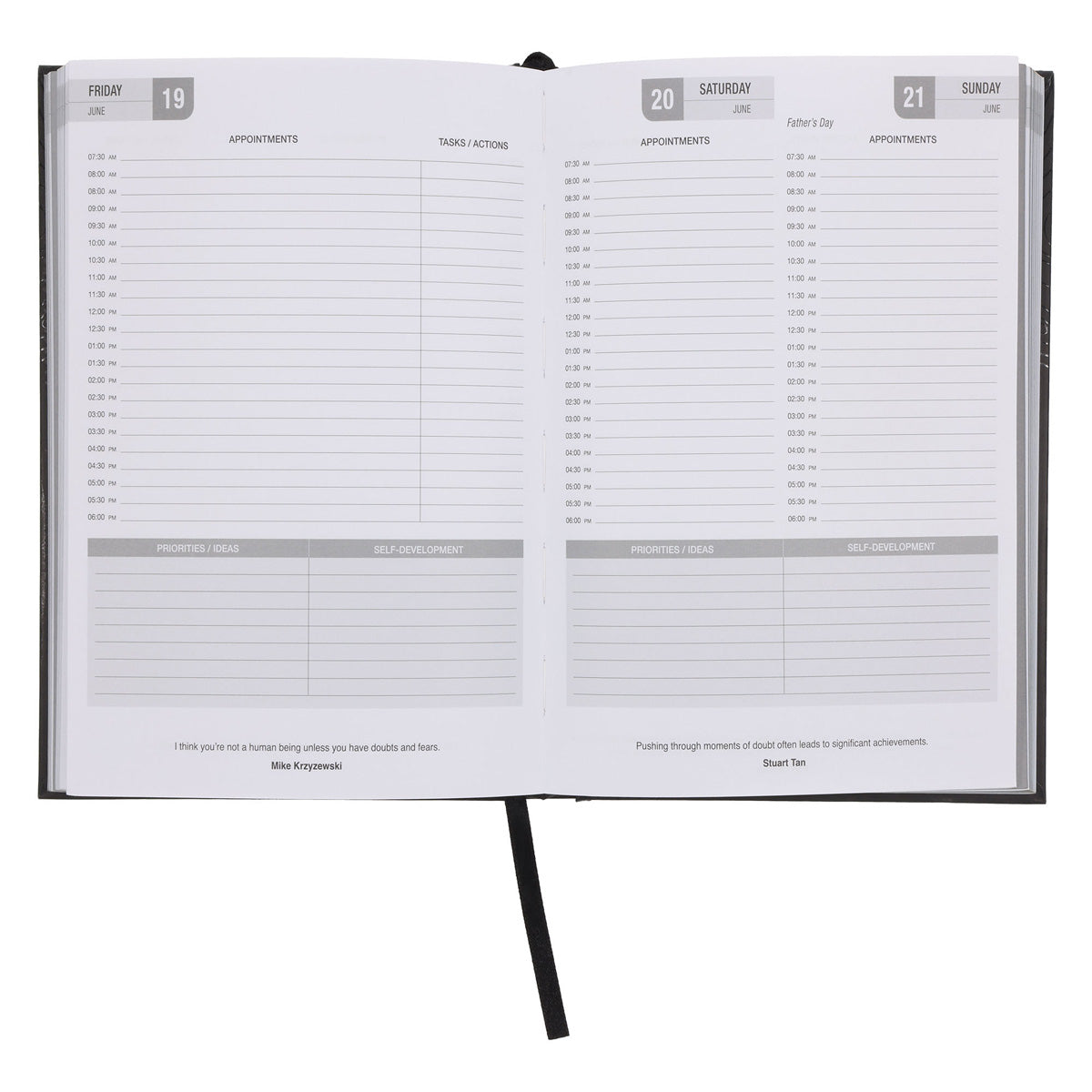 2026 A5 Business Diary - Daily Planner - Contour Lines - Hardcover