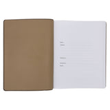 2026 A4 Business Diary - Daily Planner - Architecture Lines Brown - Imitation Leather