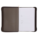2026 John Maxwell A5 Diary - Daily Planner Brown - Imitation Leather with Zip