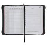 2026 John Maxwell A5 Diary - Daily Planner Red and Grey - Imitation Leather with Zip