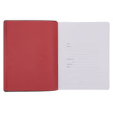 2026 John Maxwell A4 Diary - Daily Planner Red and Grey - Imitation Leather