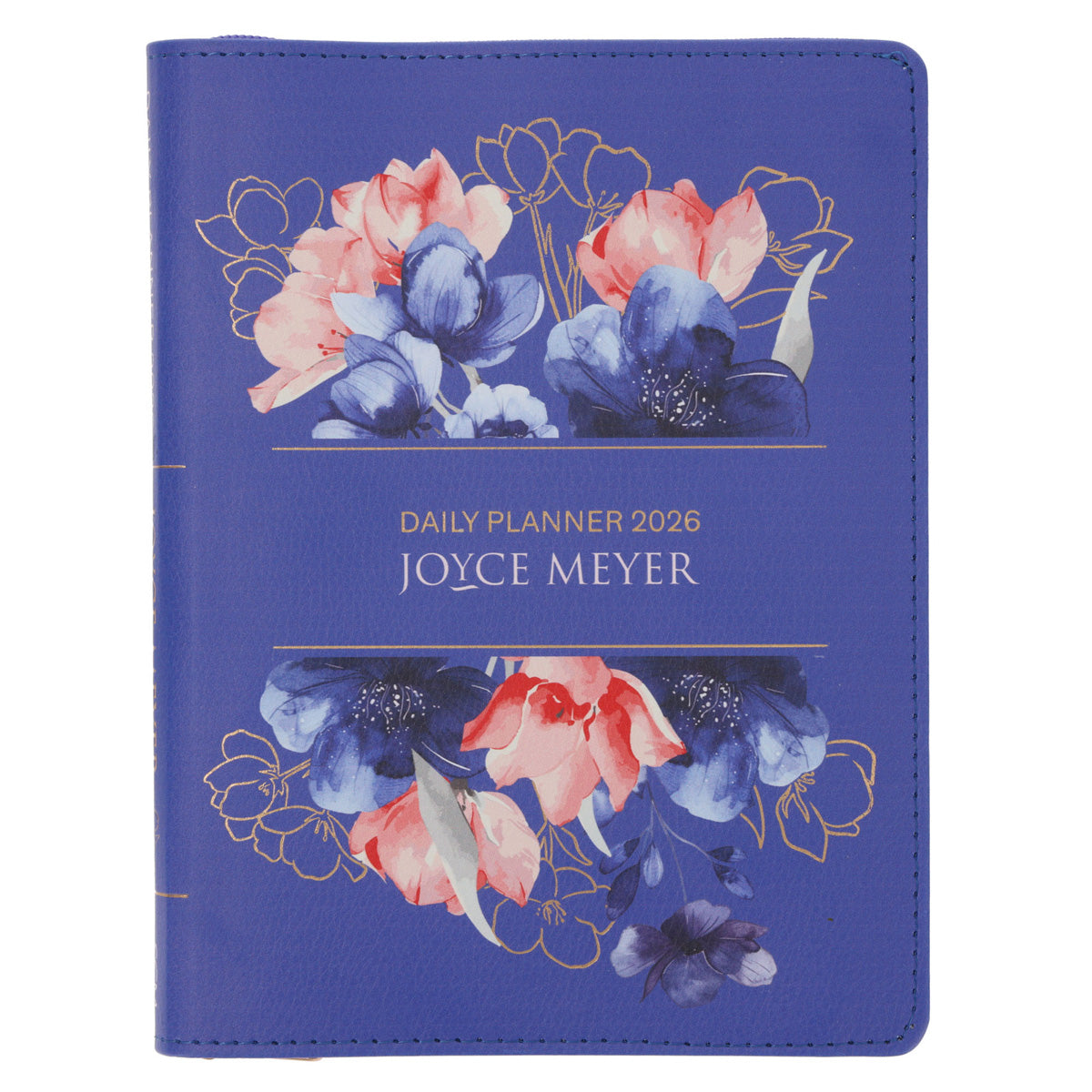 2026 Joyce Meyer A5 Diary - Daily Planner - Imitation Leather with Zip