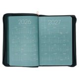 2026 Diary - Daily Planner for Women - Create Balance - Imitation Leather with Zip