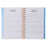 2026 A5 Diary - Daily Planner - Yellow and Orange - Wirebound