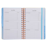 2026 A5 Diary - Daily Planner - Yellow and Orange - Wirebound