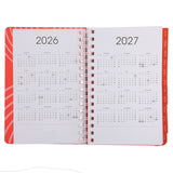 2026 A5 Diary - Daily Planner - Neon Circles - Wirebound