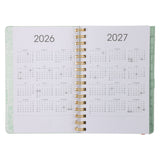 2026 A5 Diary - Daily Planner - Retro Flower Box - Wirebound