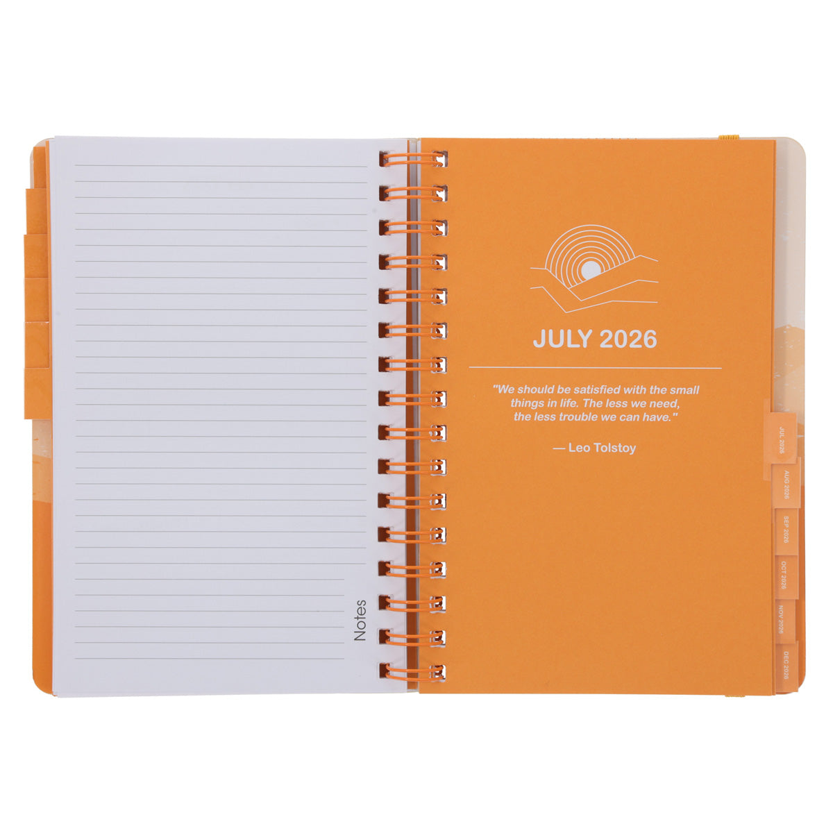 2026 A5 Diary - Daily Planner - Abstract Landscape - Wirebound