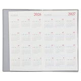 2026 Diary - 18-Month Planner and Notebook - Grey - Imitation Leather