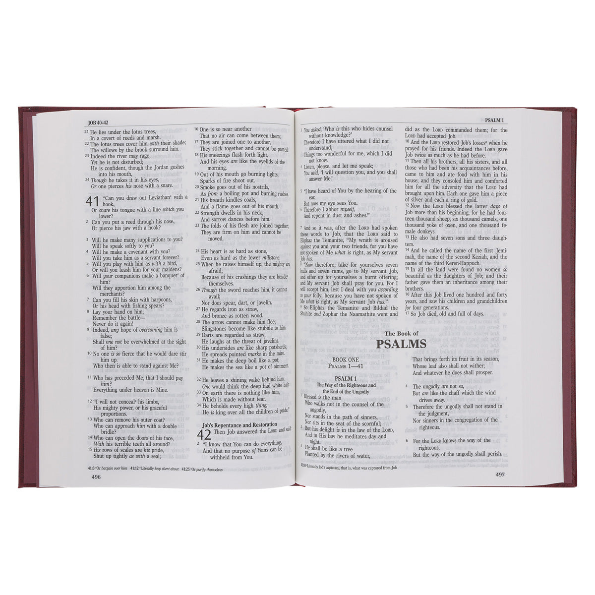 NKJV Burgundy Hardcover Bible