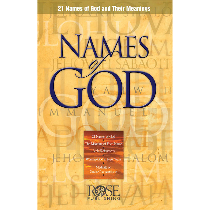 Names Of God: 21 Names Of God And Their Meanings (Pamphlet)