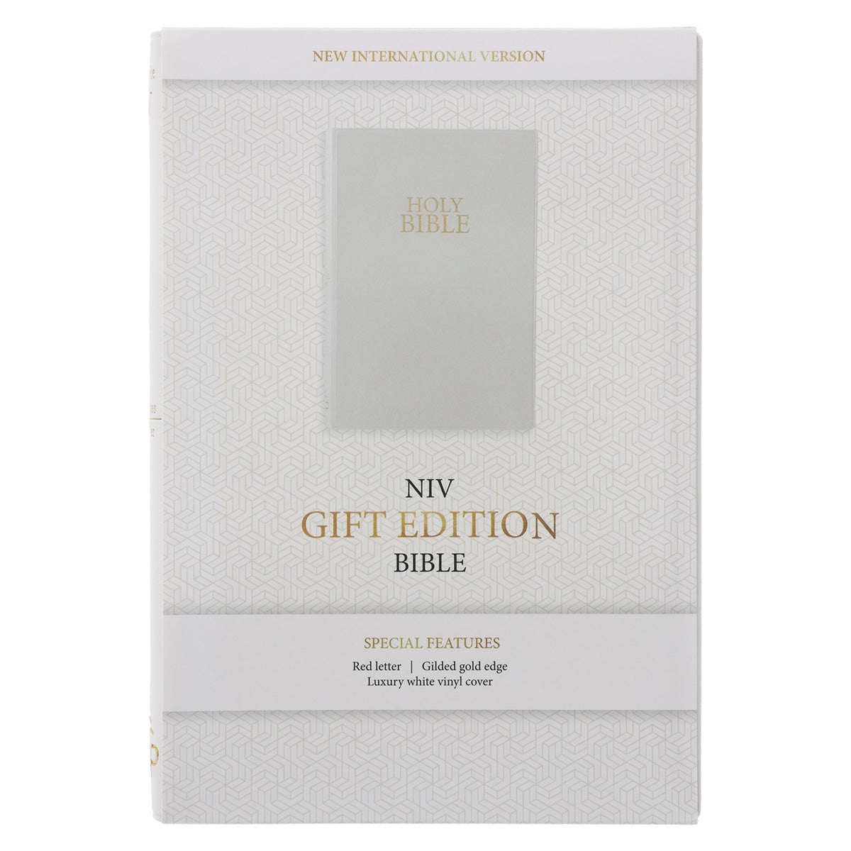 NIV Holy Bible, Luxury Gift Edition, Flexcover, Vinyl, White