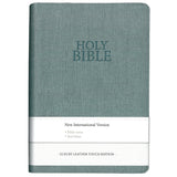 NIV Calm Green Imitation Leather Compact Holy Bible Red Letter