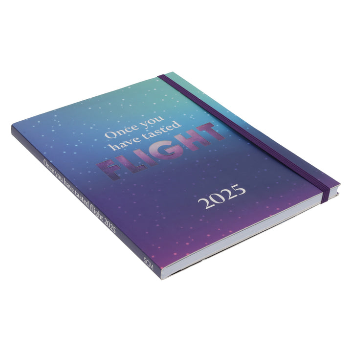 2025 Diary - Daily Planner - Evoke - Once You Have Tasted Flight - Flexcover