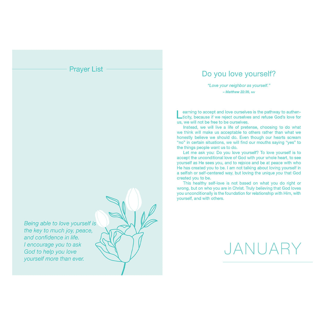 2025 Joyce Meyer Diary - Daily Planner Teal - Imitation Leather