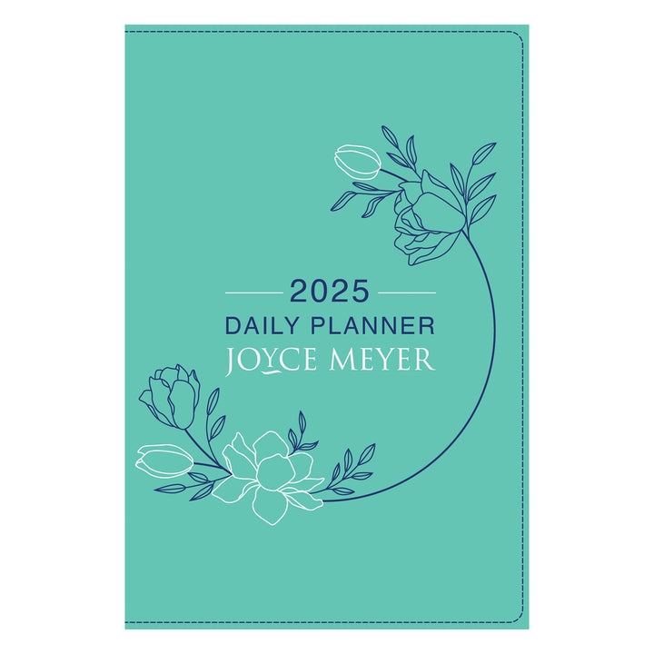 2025 Joyce Meyer Diary - Daily Planner Teal - Imitation Leather