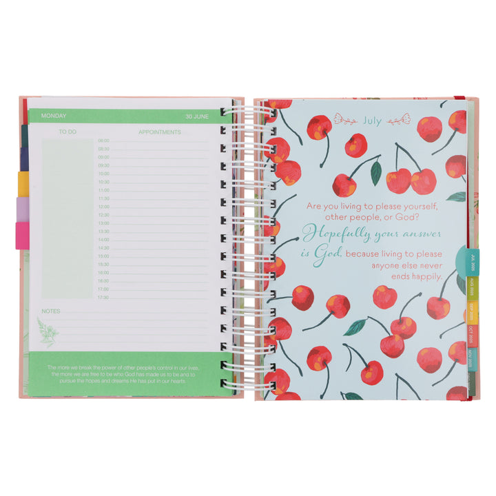 2025 Joyce Meyer A5 Diary - Daily Planner - Creative - Wirebound