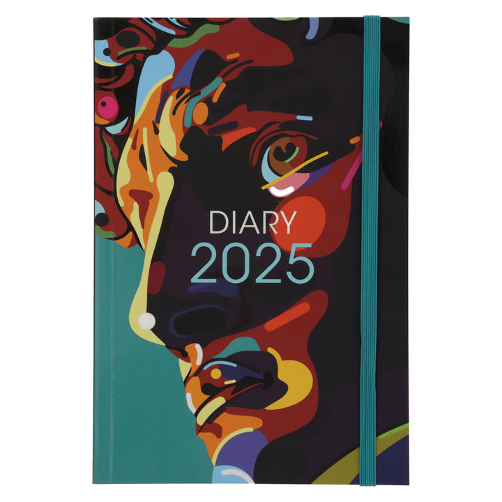 2025 A5 Diary - Daily Planner - Abstract David - Paperback