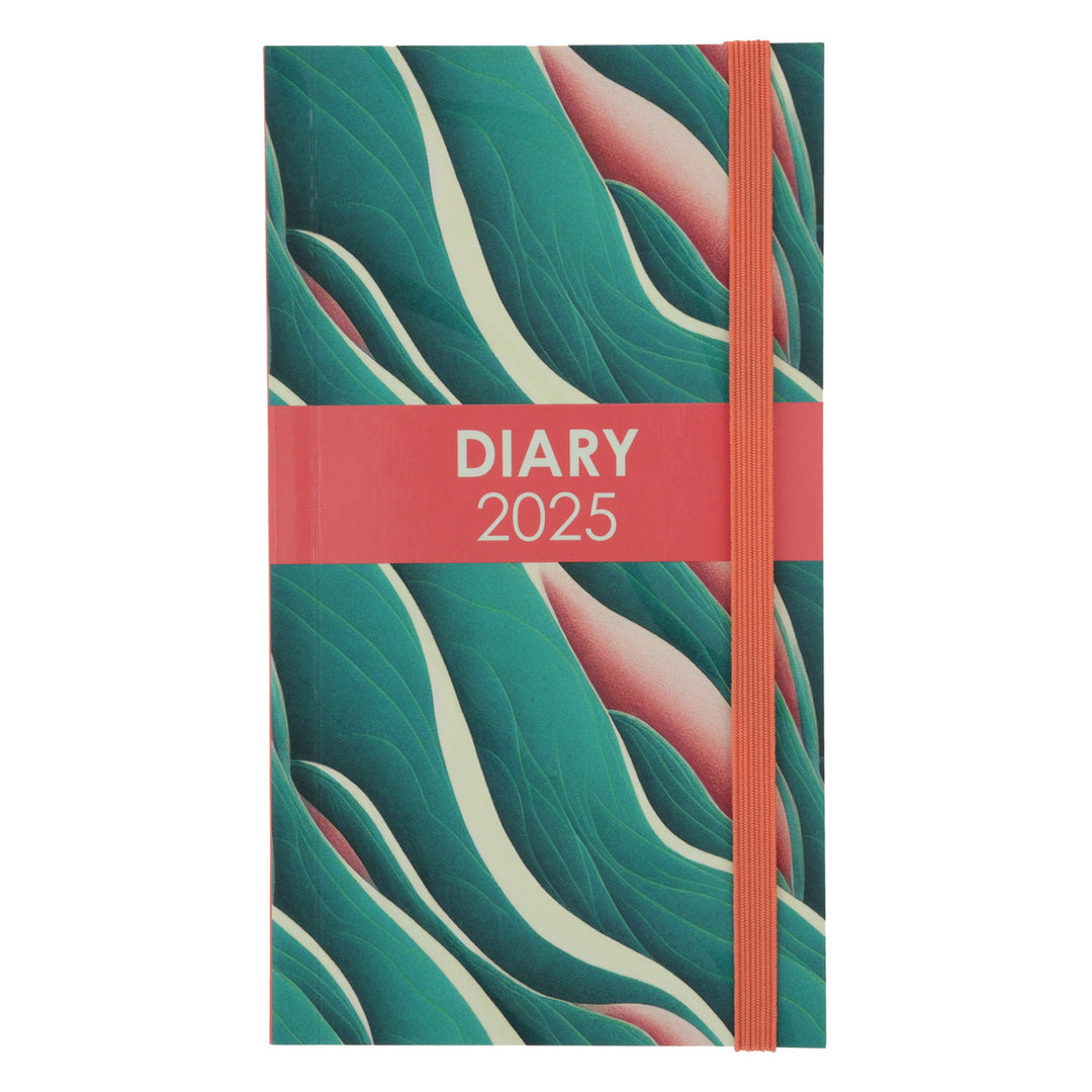 2025 Pocket Diary - Daily Planner - Surreal Salmon - Paperback