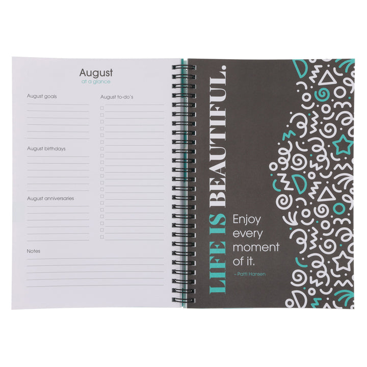 2025 Diary - Daily Planner - Inspirational - Just Imagine - Wirebound